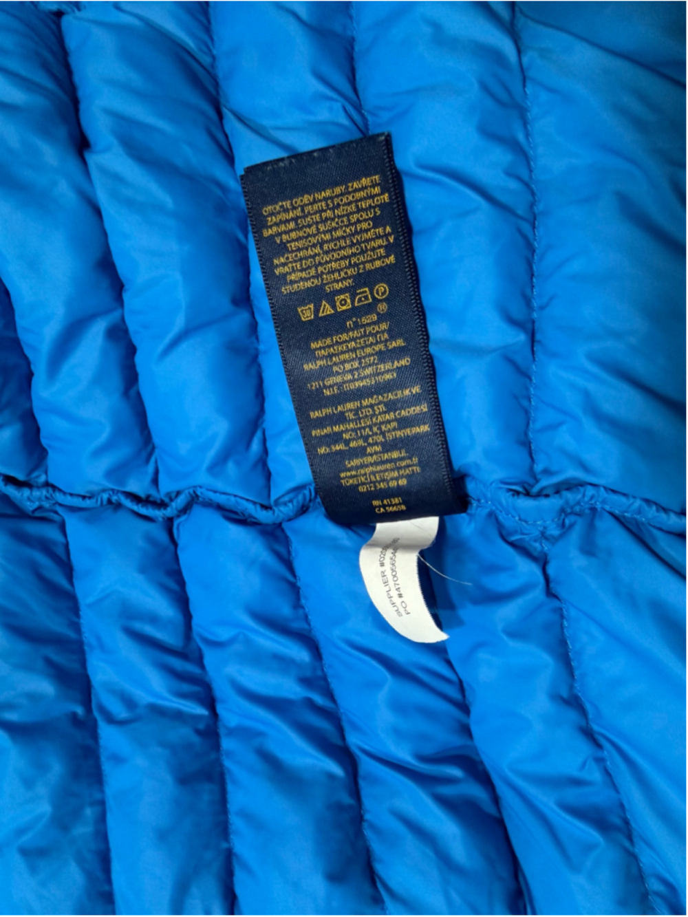 Girls Polo Ralph Lauren Puffer Jacket Size L Blue - Picture 6 of 7